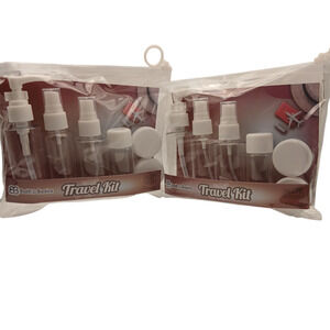 Bath to the Basics 7-Piece TSA-Approved Travel Kit with Bottles 2pk